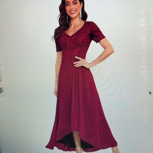 Women’s Formal Dress Burgandy